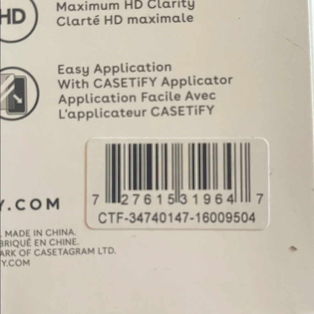 CASETiFY Impact HD Screen Protector iPhone 17 Air NIB Maximum Clarity Easy Apply